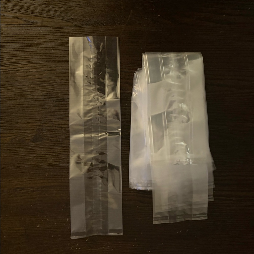 NEW bundle of clear plastic gift bags